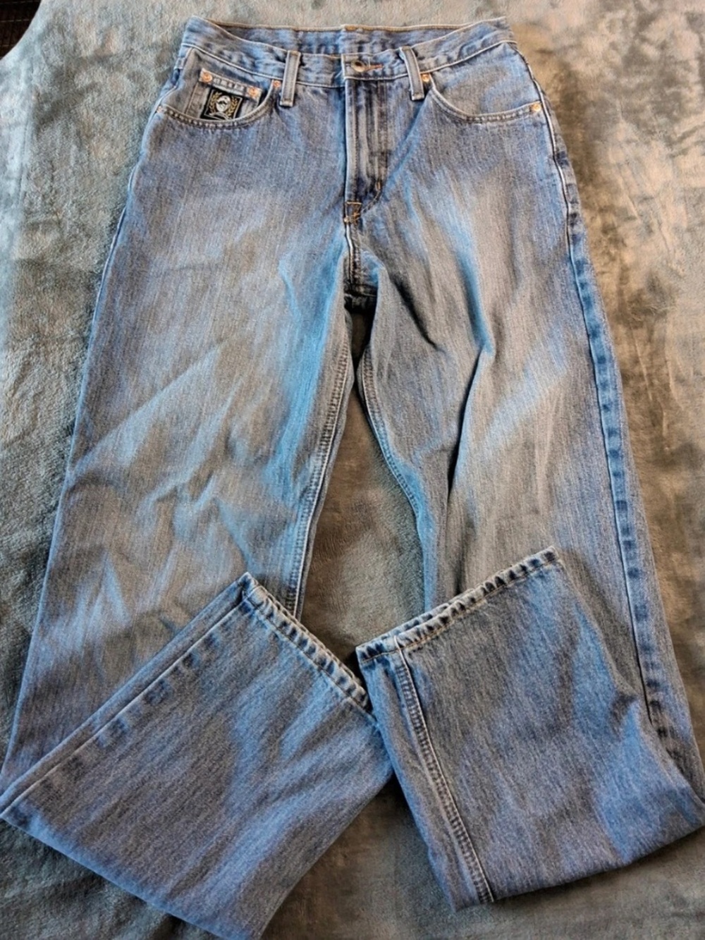 Cinch Light Blue Relaxed Fit Straight Leg Jeans